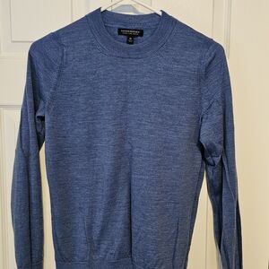 Banana Republic Men's Heather Blue Crewneck Sweater